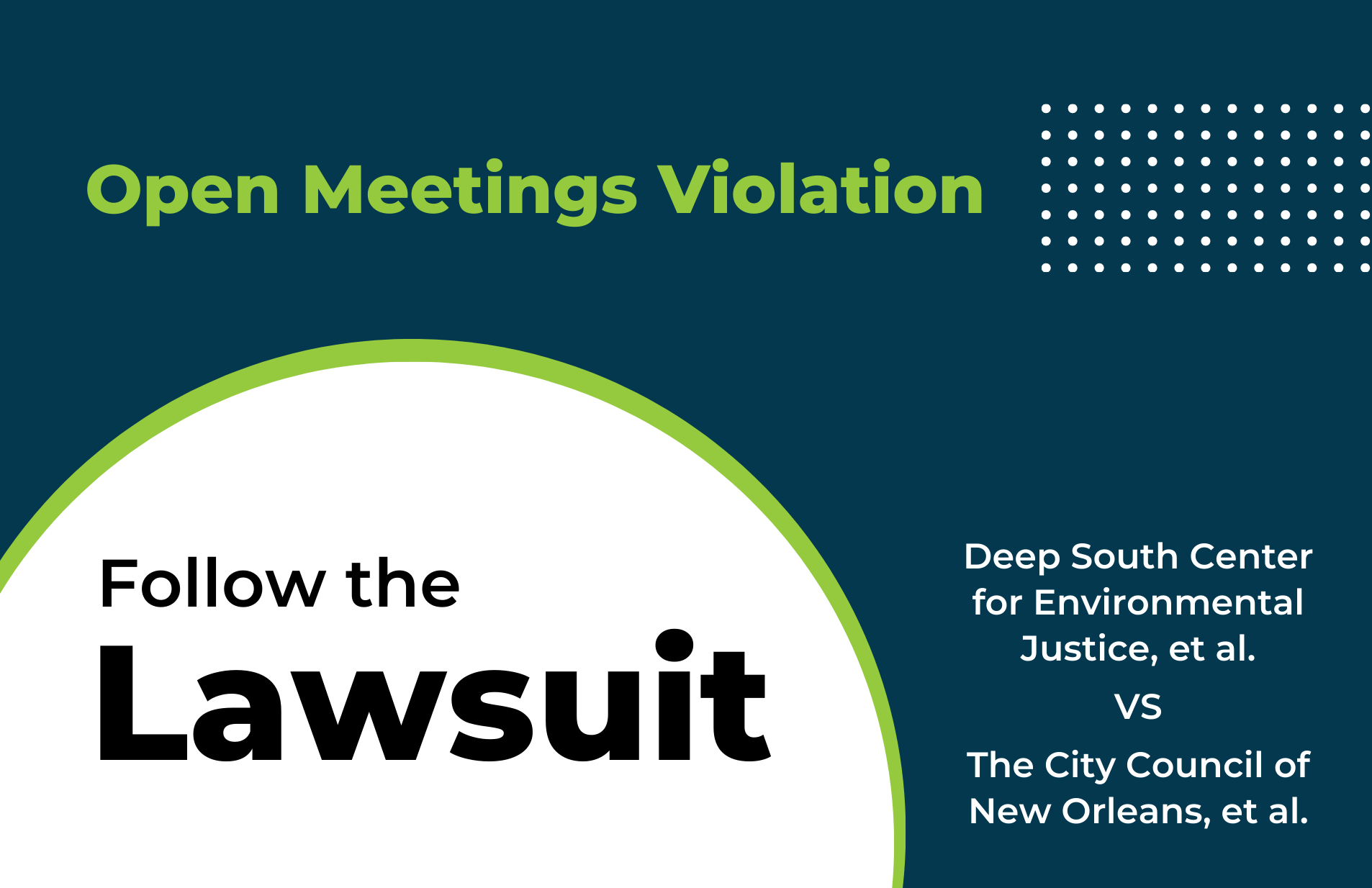 Follow the Lawsuit: Open Meetings Violation