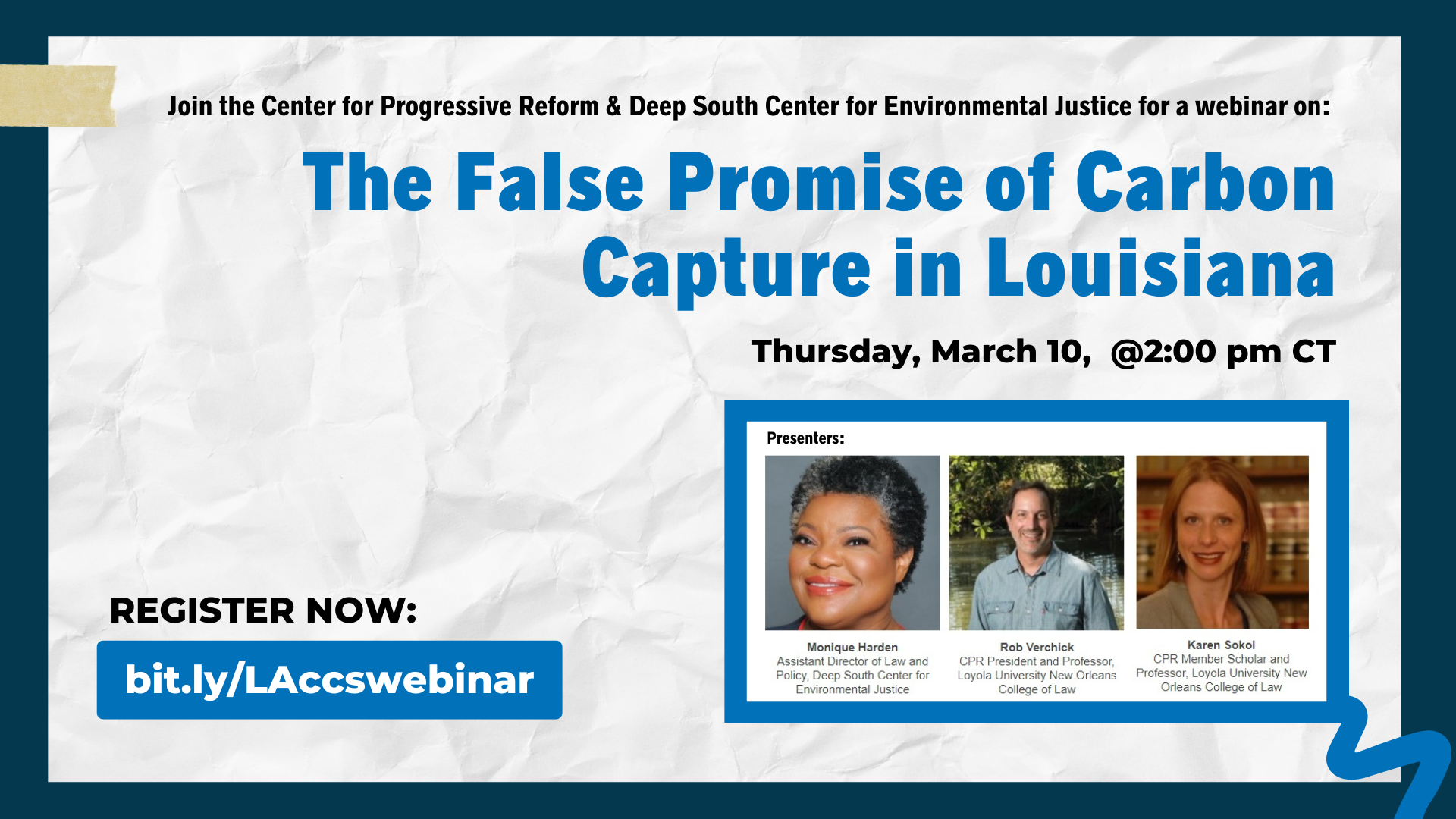 Webinar: The False Promise of Carbon Capture in Louisiana