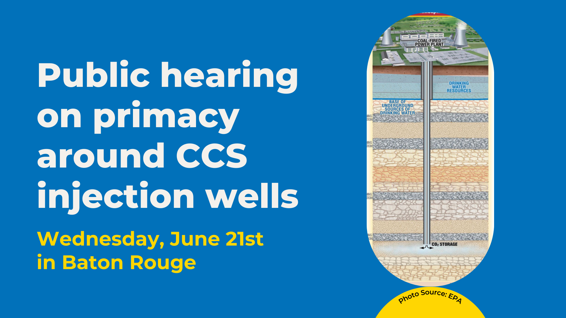 Public hearing on primacy around CCS injection wells