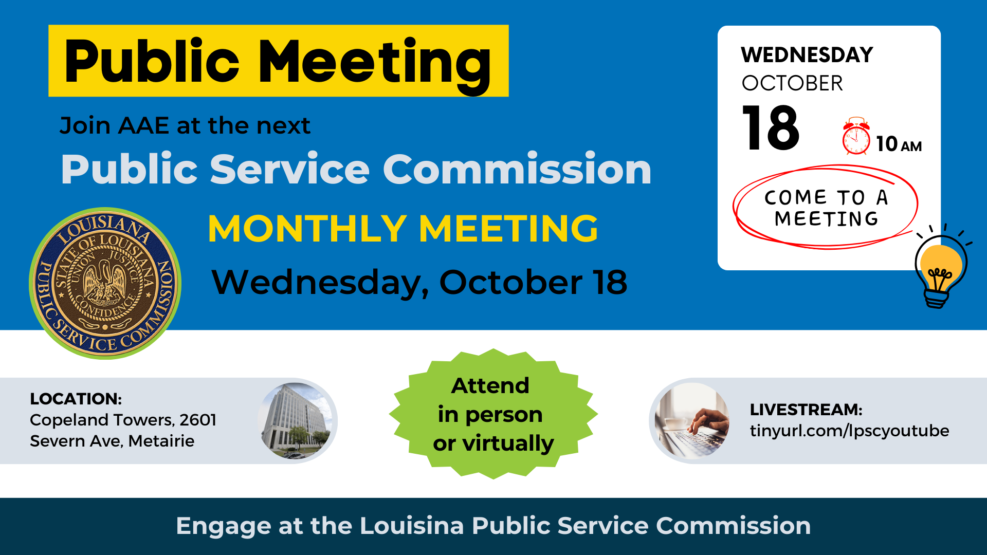 Join us at the LPSC’s October meeting