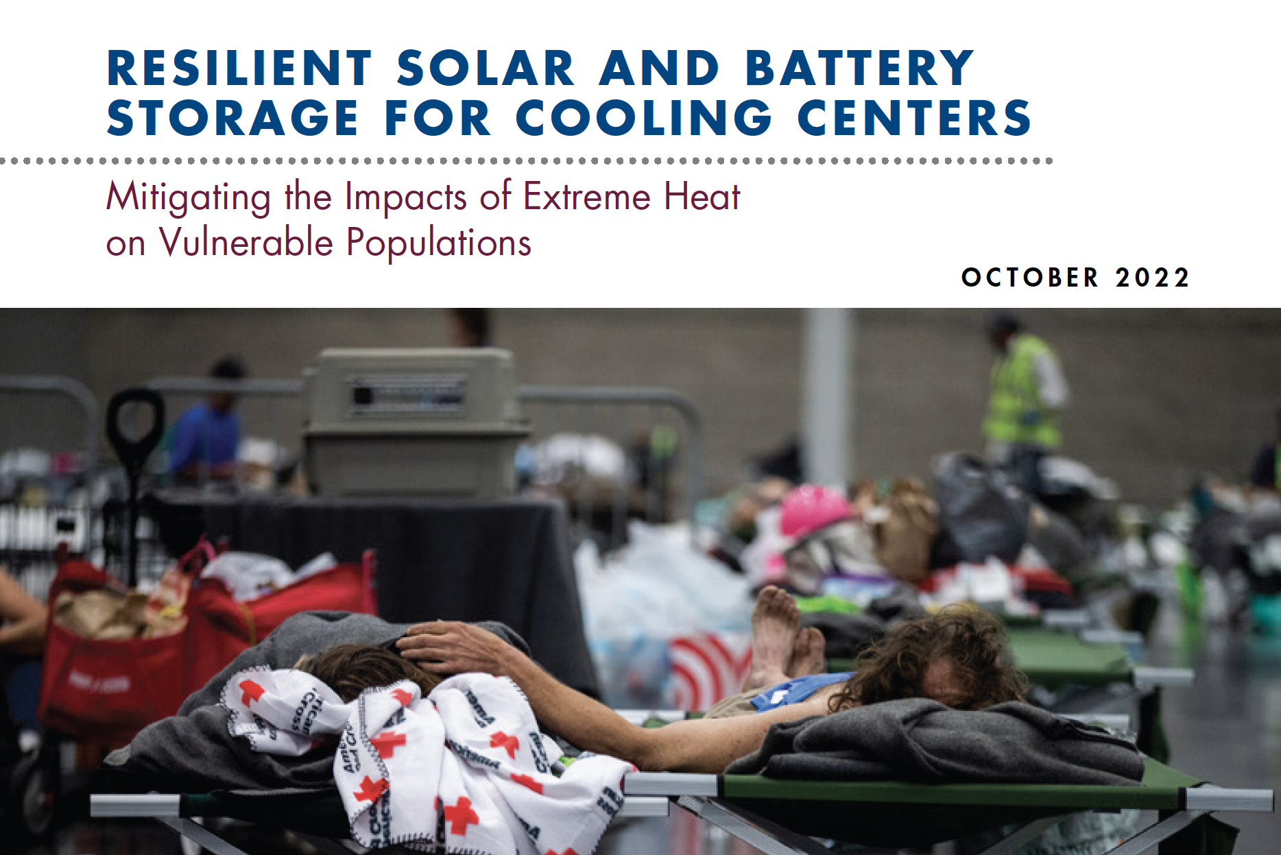 Resilient Solar and Battery Storage for Cooling Centers