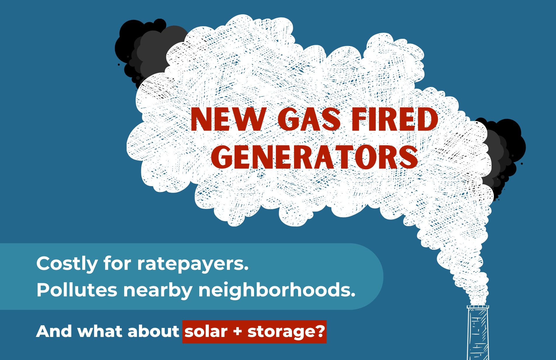 New gas fired generators in a neighborhood near you. But what about solar & storage?