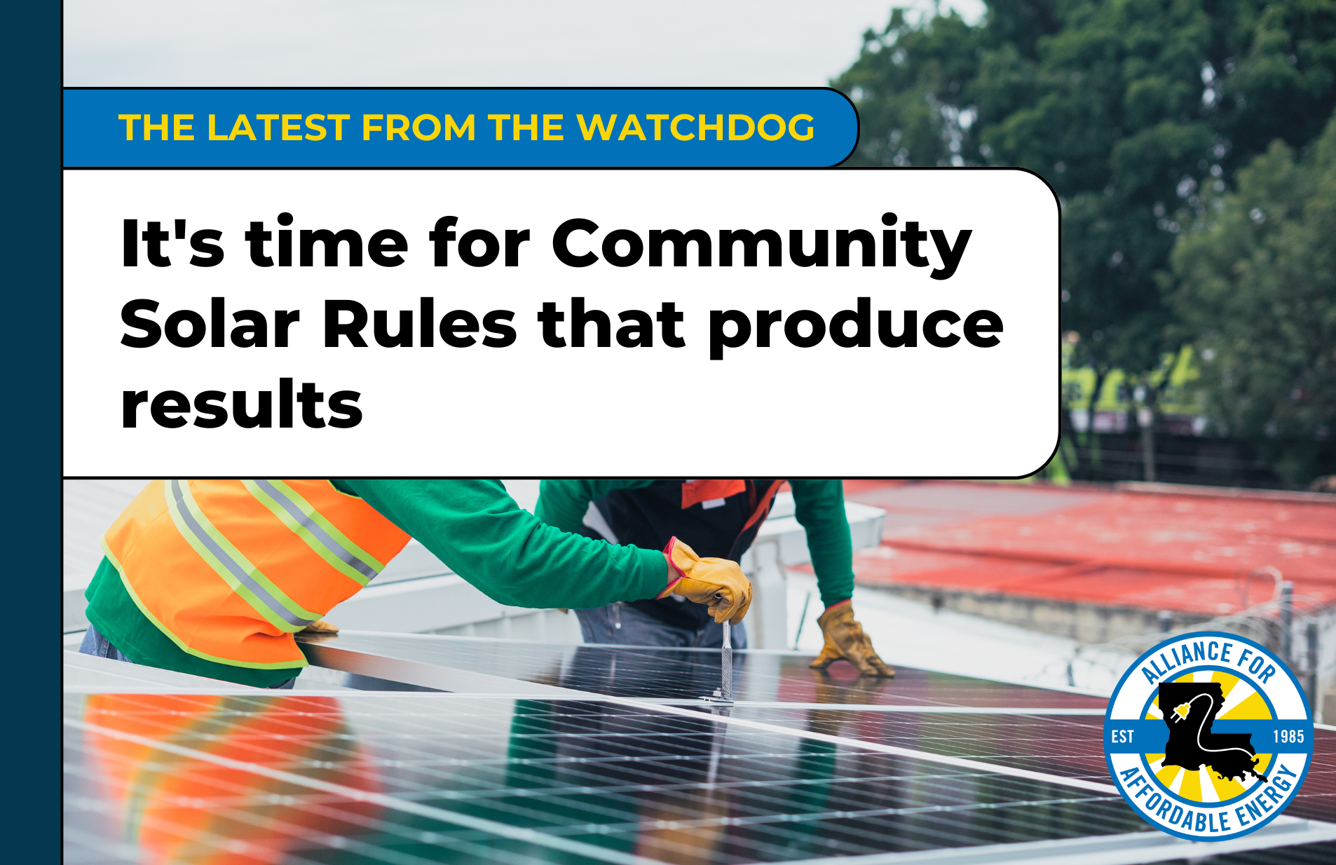 It’s time for Community Solar Rules that produce results