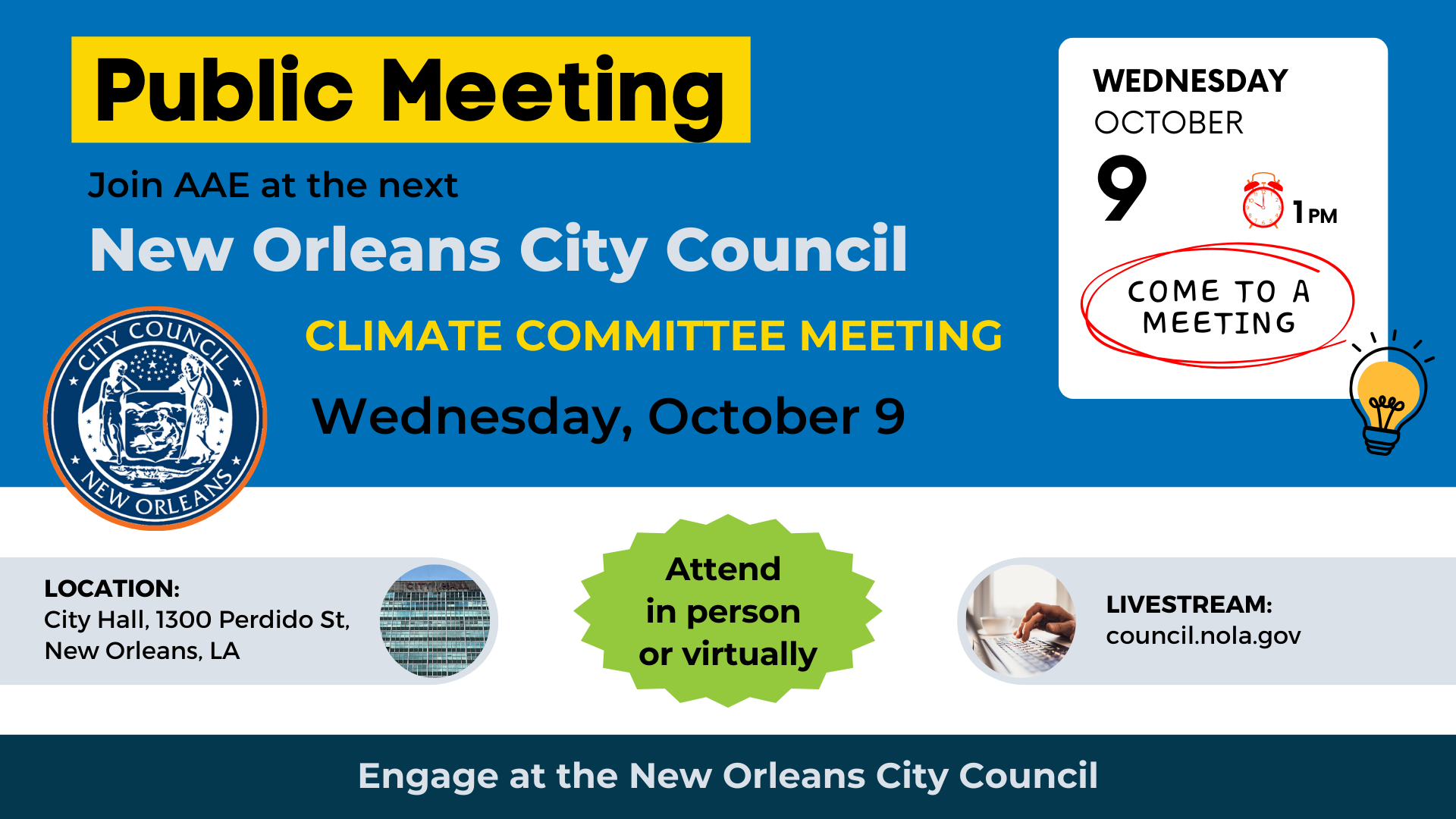 NOLA City Council Meeting Tomorrow
