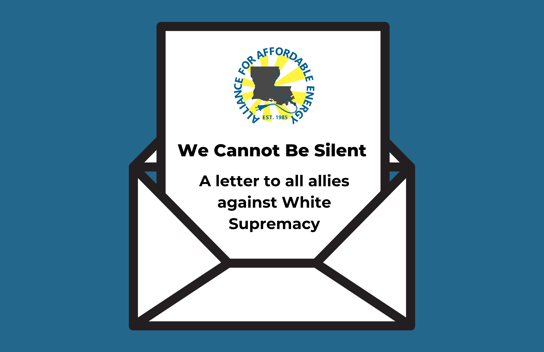 We Cannot Be Silent