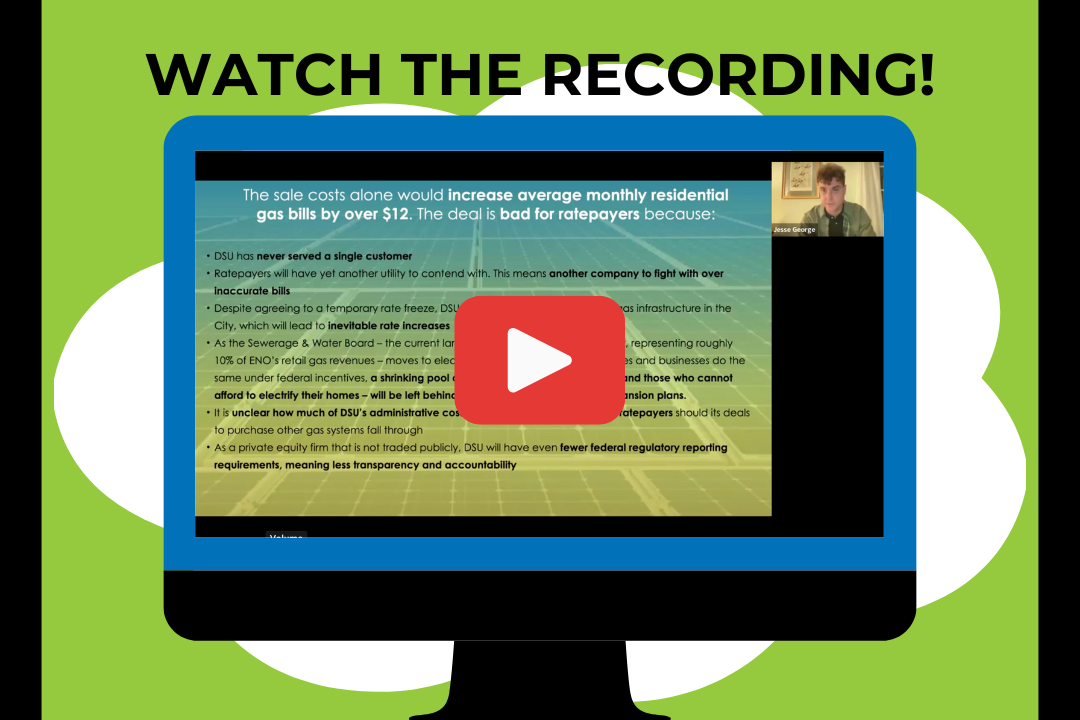 Watch the Recording: Entergy’s Gas Sale, What’s at Stake for You