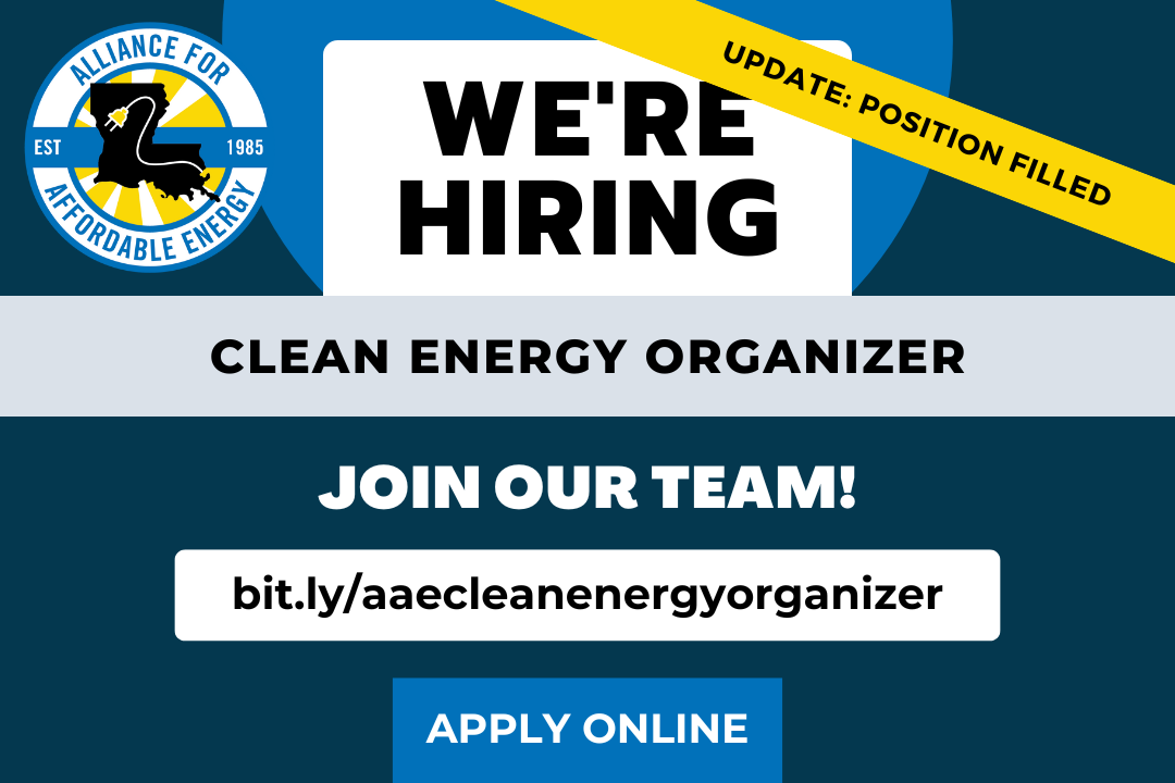 We’re Hiring a Clean Energy Organizer. Join our team!