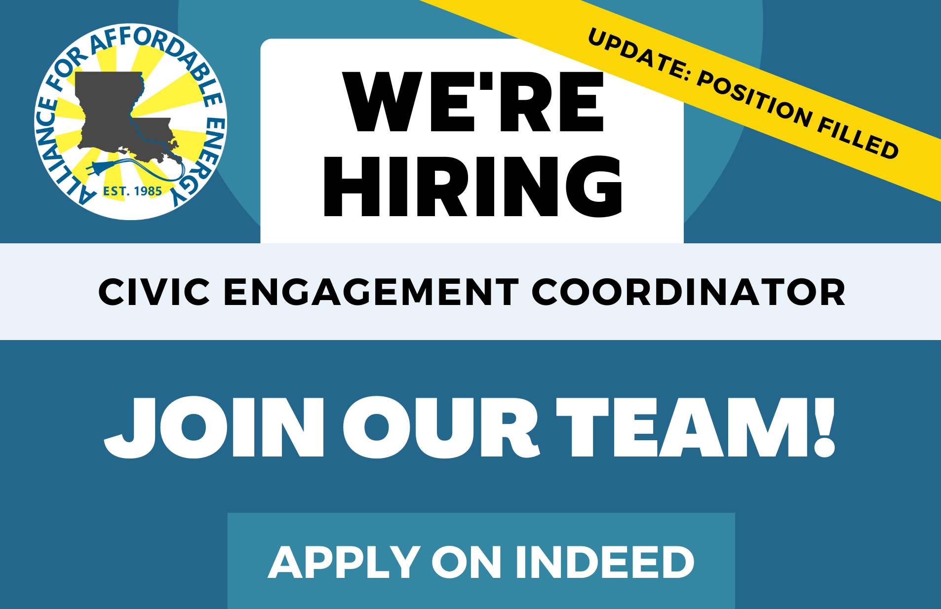 We’re Hiring a Civic Engagement Coordinator. Join our team!