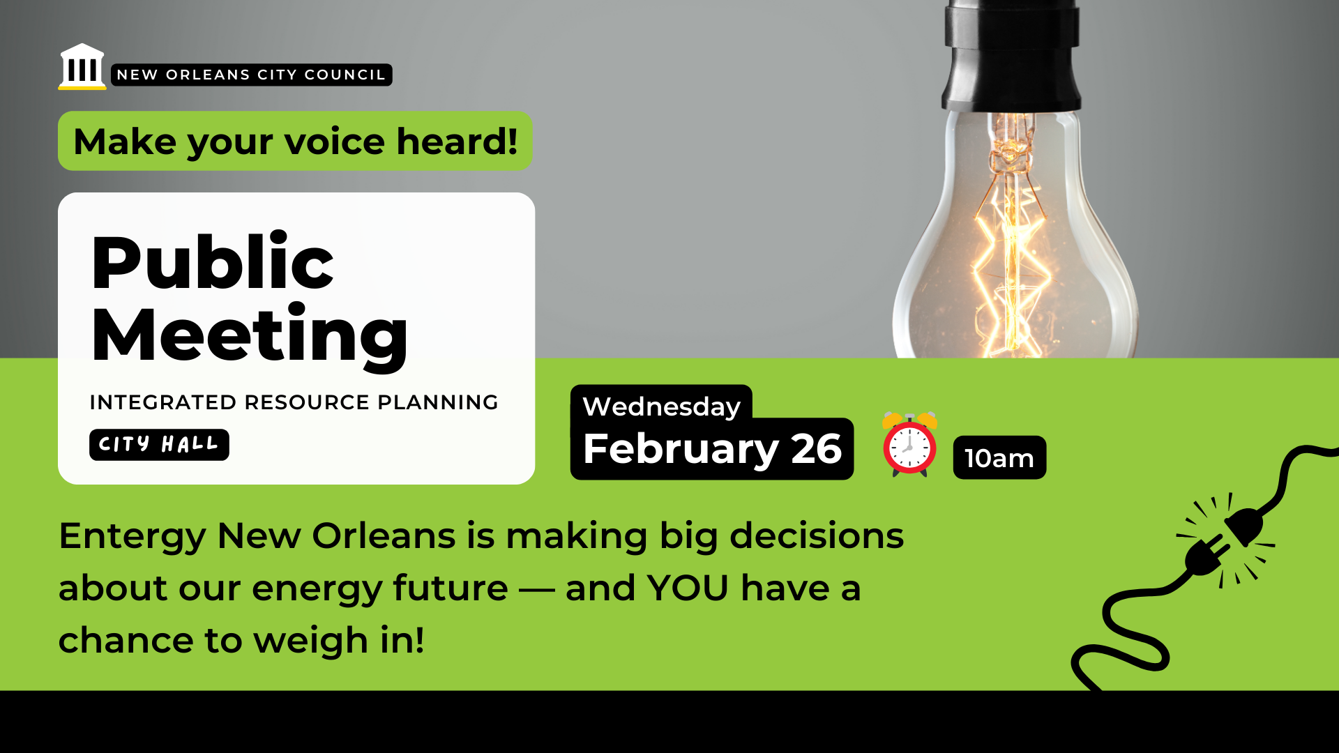 Your Input is Needed on Entergy’s Plans for Our Future