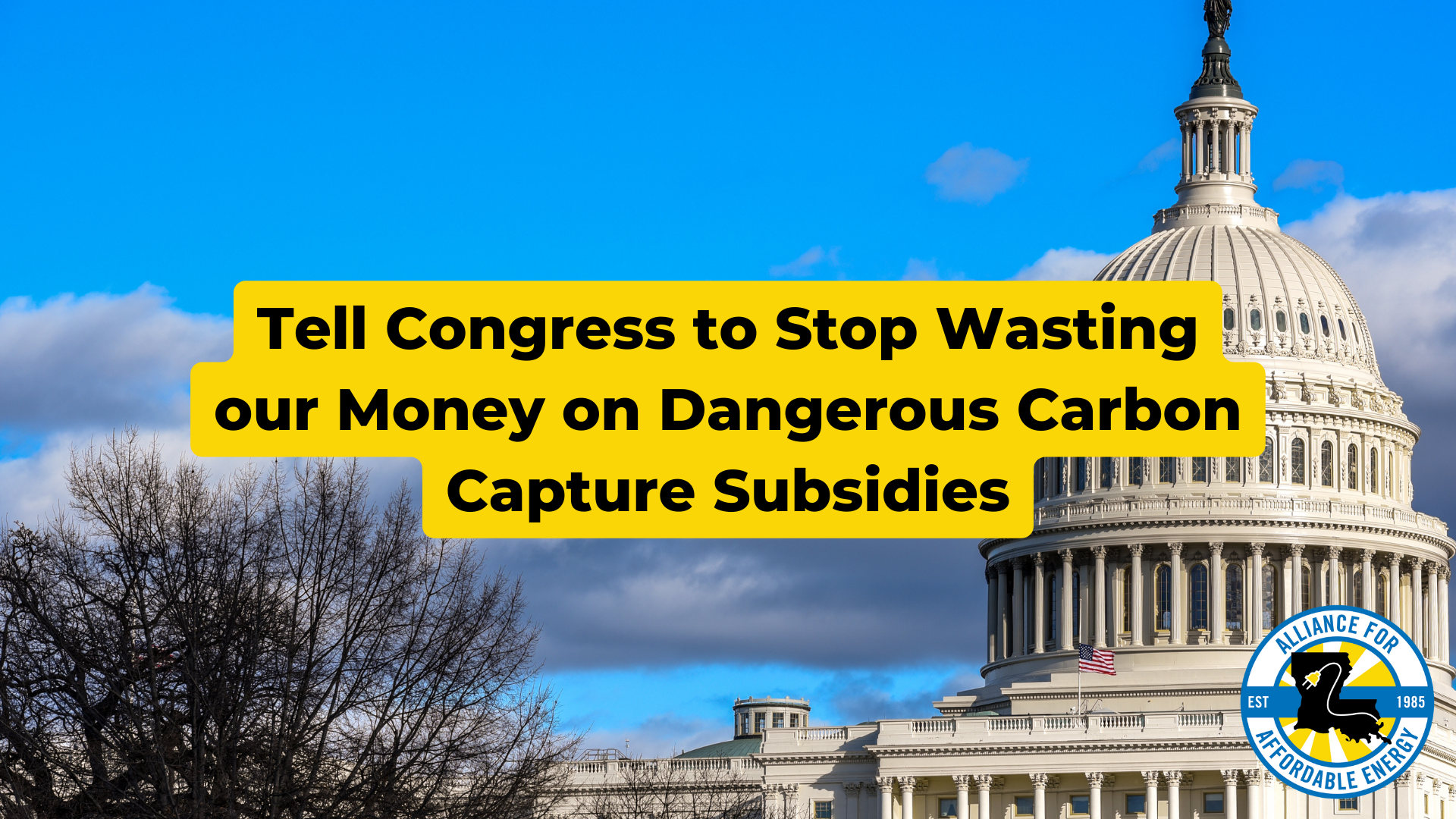 Tell Congress to Stop Wasting our Money on Dangerous Carbon Capture Subsidies
