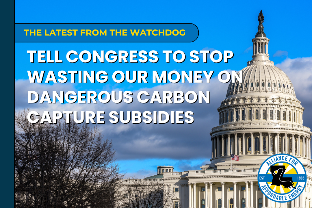 Tell Congress to Stop Wasting our Money on Dangerous Carbon Capture Subsidies