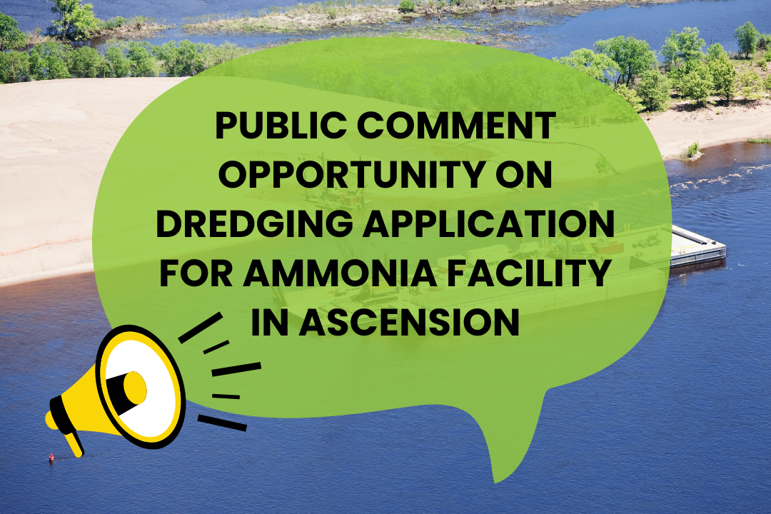 Public Comment Opportunity on Dredging Application for Ammonia Facility in Ascension