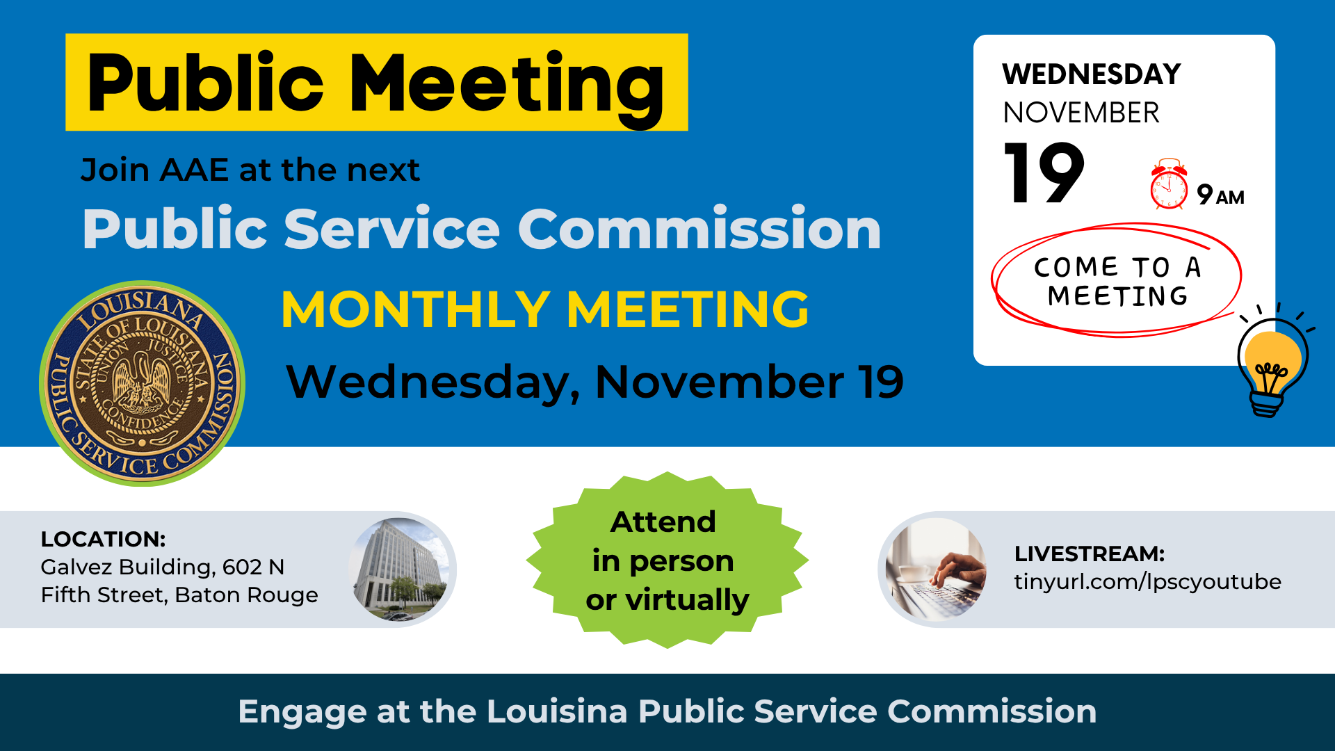 Join us at the LPSC’s November meeting