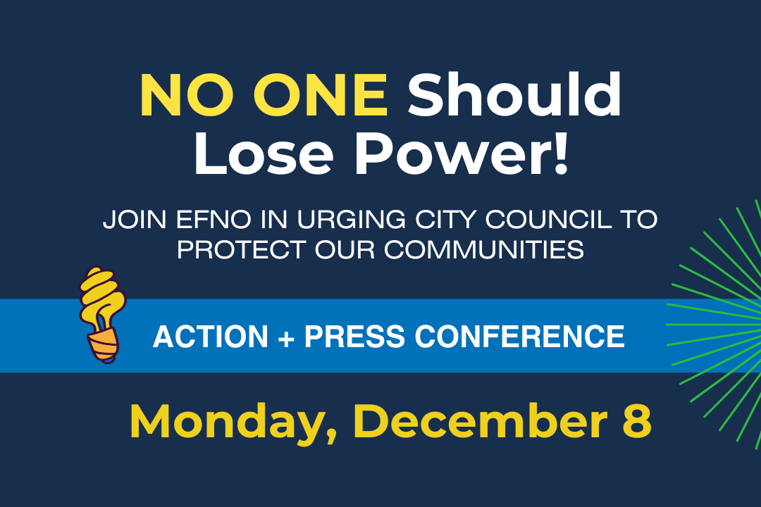 Stand With EFNO to Stop Winter Power Shut Offs