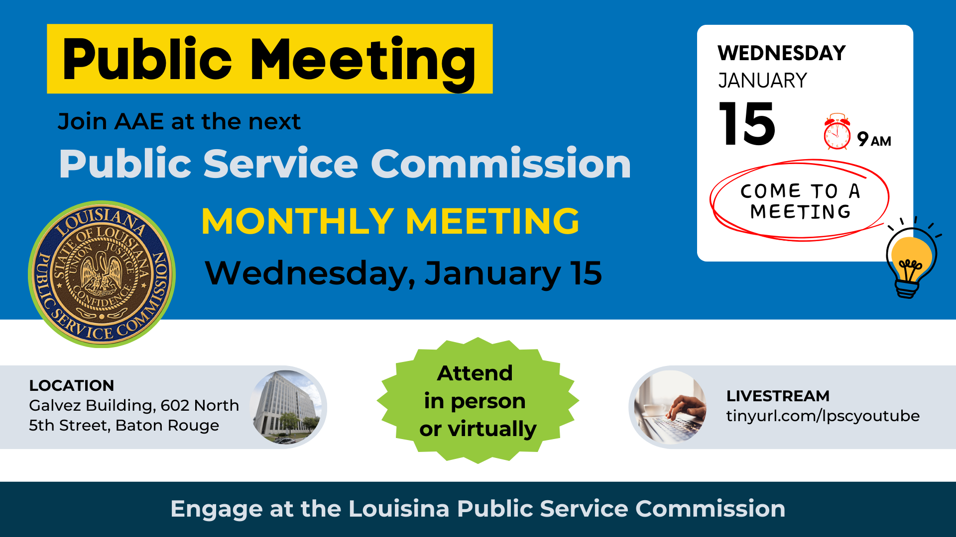 Join us at the first meeting of the LPSC the year