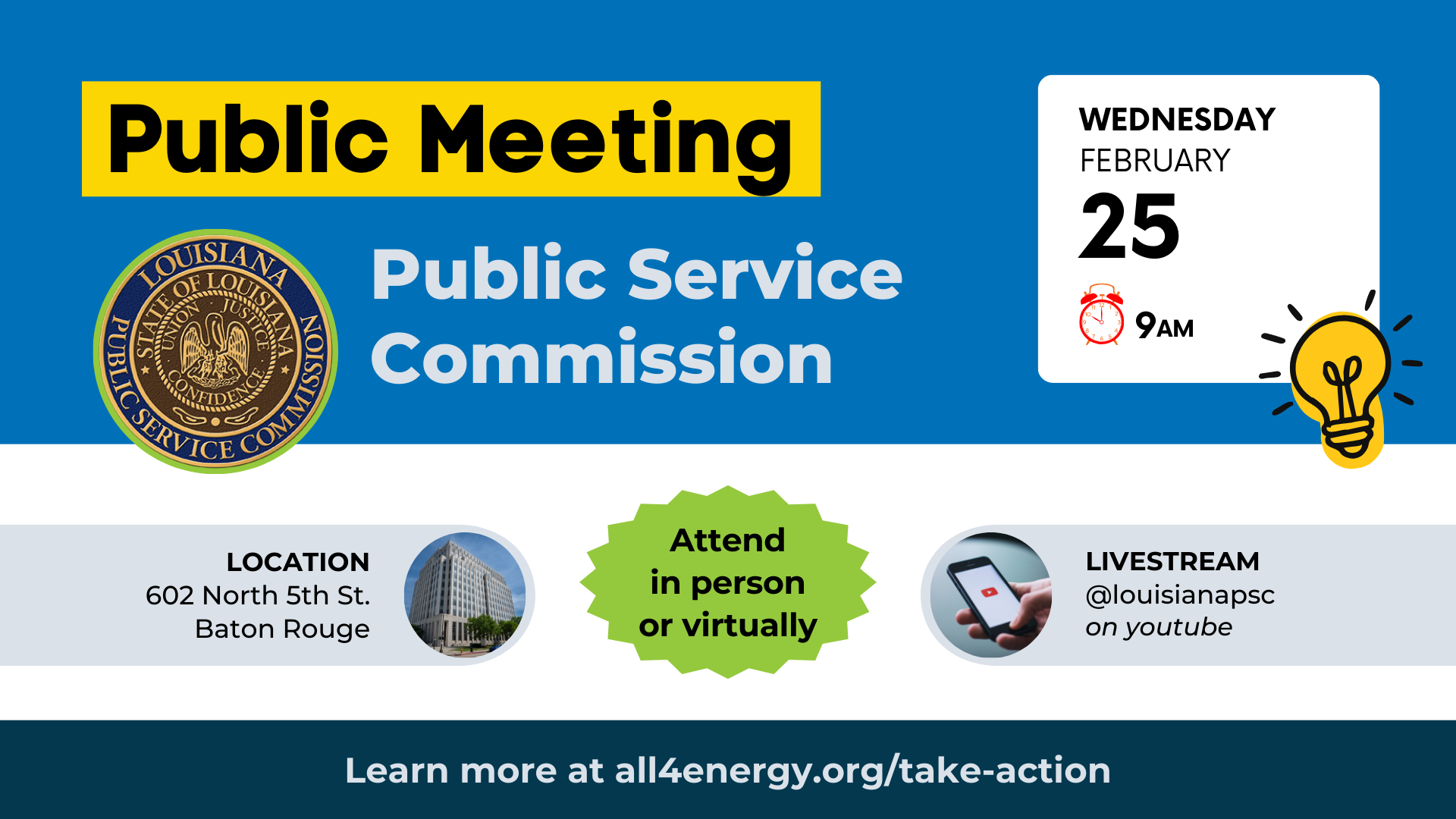 February’s LPSC meeting agenda