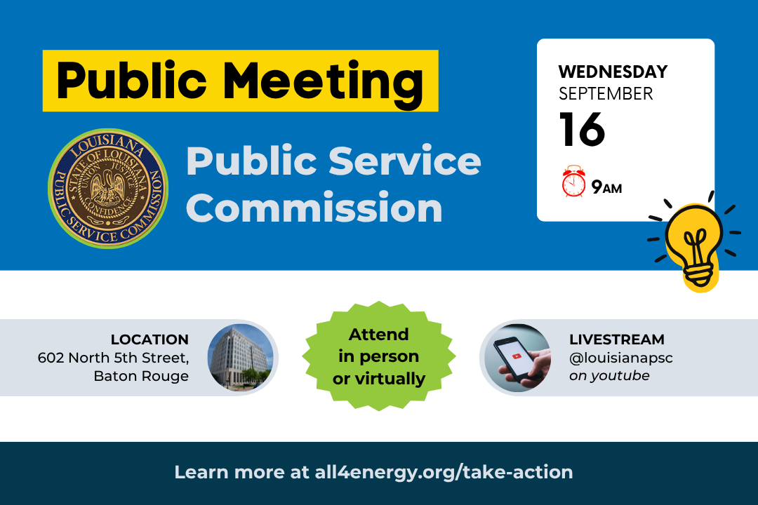 The PSC’s September Meeting is next Wednesday
