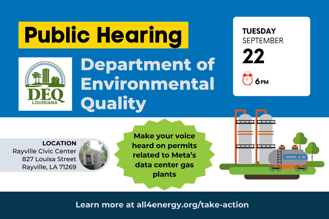 Share your thoughts on Meta’s data center power plants with the Department of Environmental Quality next Tuesday