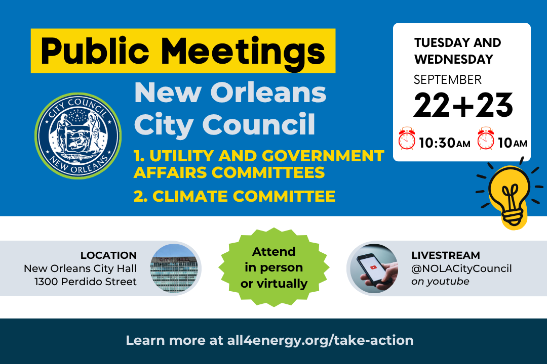 New Orleans City Council Committees meet on September 22 & 23