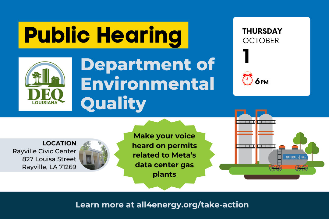 Share your thoughts on Meta’s data center power plants with the Department of Environmental Quality next Thursday