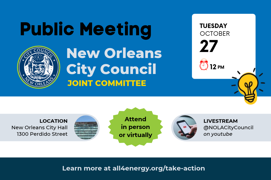New Orleans Climate Committee meeting on October 27